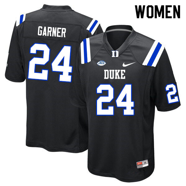 Women #24 Jarett Garner Duke Blue Devils College Football Jerseys Sale-Black - Click Image to Close